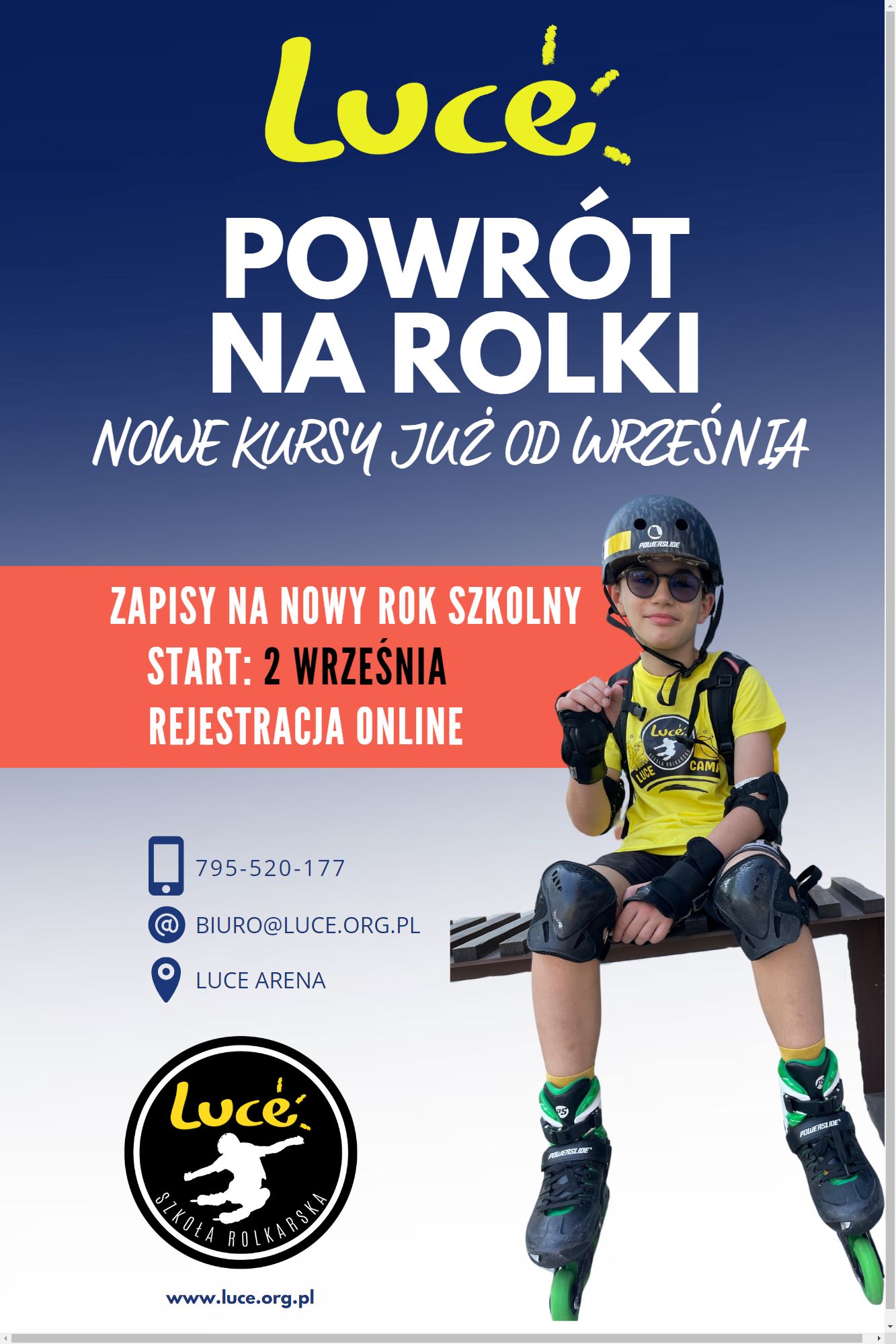 Zajęcia Rolkowe dla dzieci i dorosłych  2 wrzesień - 27 wrzesień  - Bielsko-Biała 